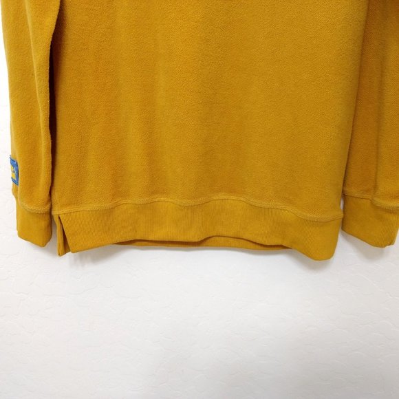 DUTCH BROTHERS Sweatshirt Men's S Gold Fleece Logo Ribbed Accent Long Sleeves‎ - Picture 7 of 12